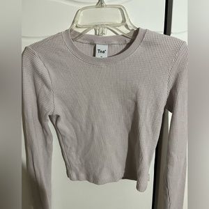 Aritzia waffle long sleeve